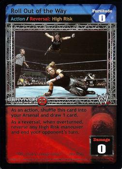 2003 Comic Images WWE Raw Deal Survivor Series 2 #47/383 Roll Out of the Way Front