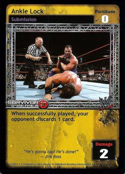2003 Comic Images WWE Raw Deal Survivor Series 2 #57/383 Ankle Lock Front