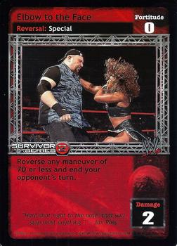 2003 Comic Images WWE Raw Deal Survivor Series 2 #76/383 Elbow to the Face Front