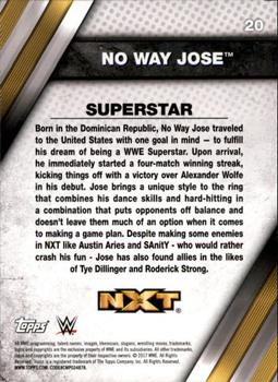 2017 Topps WWE NXT - Bronze #20 No Way Jose Back