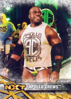2017 Topps WWE NXT - Matches and Moments #3 Apollo Crews Defeats Solomon Crowe Front