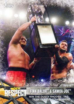 2017 Topps WWE NXT - Matches and Moments #5 Finn Bálor & Samoa Joe Win the Dusty Rhodes Tag Team Classic Tournament Front