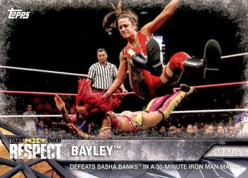 2017 Topps WWE NXT - Matches and Moments #6 Bayley Defeats Sasha Banks in a 30-Minute Iron Man Match Front
