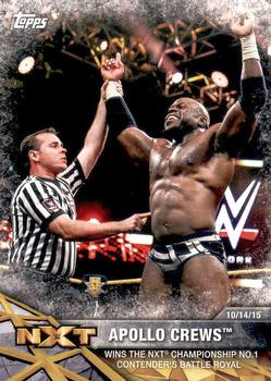 2017 Topps WWE NXT - Matches and Moments #7 Apollo Crews Wins the NXT Championship No.1 Contender's Battle Royal Front