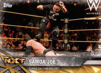 2017 Topps WWE NXT - Matches and Moments #10 Samoa Joe Turns on Finn Bálor Front