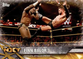 2017 Topps WWE NXT - Matches and Moments #19 Finn Bálor Defeats Apollo Crews Front