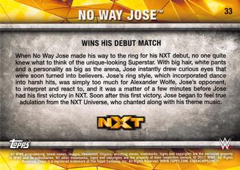 2017 Topps WWE NXT - Matches and Moments #33 No Way Jose Wins his Debut Match Back