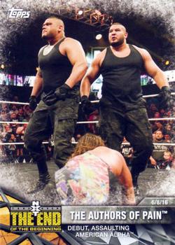 2017 Topps WWE NXT - Matches and Moments #42 The Authors of Pain Debut, Assaulting American Alpha Front