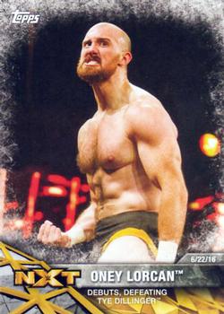 2017 Topps WWE NXT - Matches and Moments #45 Oney Lorcan Debuts, Defeating Tye Dillinger Front