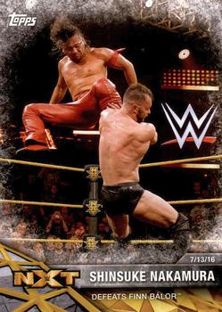 2017 Topps WWE NXT - Matches and Moments #48 Shinsuke Nakamura Defeats Finn Bálor Front