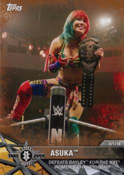 2017 Topps WWE NXT - Matches and Moments Bronze #29 Asuka Defeats Bayley for the NXT Women's Championship Front