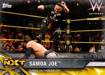 2017 Topps WWE NXT - Matches and Moments Silver #10 Samoa Joe Turns on Finn Bálor Front