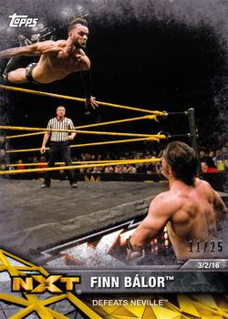 2017 Topps WWE NXT - Matches and Moments Silver #22 Finn Bálor Defeats Neville Front