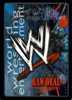 2003 Comic Images WWE Raw Deal Insurrextion #3 Flying Lariat Back