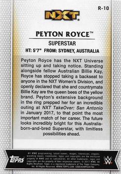2017 Topps WWE Women's Division #R-10 Peyton Royce Back