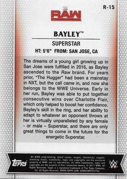 2017 Topps WWE Women's Division #R-15 Bayley Back