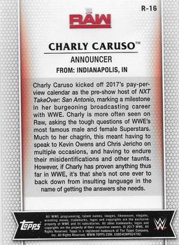 2017 Topps WWE Women's Division #R-16 Charly Caruso Back