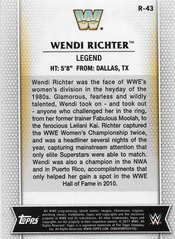 2017 Topps WWE Women's Division #R-43 Wendi Richter Back