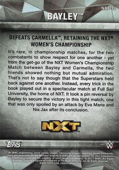 2017 Topps WWE Women's Division - NXT Matches and Moments #NXT-12 Bayley Back