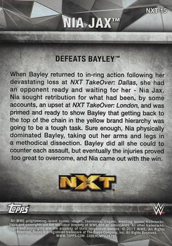 2017 Topps WWE Women's Division - NXT Matches and Moments #NXT-15 Nia Jax Back