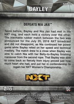 2017 Topps WWE Women's Division - NXT Matches and Moments #NXT-18 Bayley Back