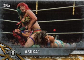 2017 Topps WWE Women's Division - NXT Matches and Moments Silver #NXT-14 Asuka Front