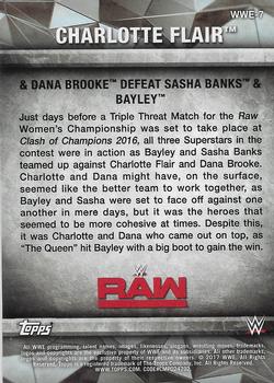 2017 Topps WWE Women's Division - WWE Matches and Moments #WWE-7 Charlotte / Dana Brooke Back