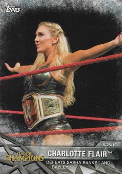 2017 Topps WWE Women's Division - WWE Matches and Moments #WWE-9 Charlotte Front