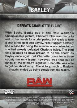 2017 Topps WWE Women's Division - WWE Matches and Moments #WWE-19 Bayley Back