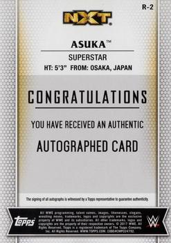 2017 Topps WWE Women's Division - Autographs #R-2 Asuka Back