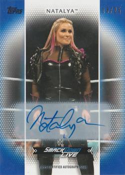2017 Topps WWE Women's Division - Autographs Blue #R-33 Natalya Front