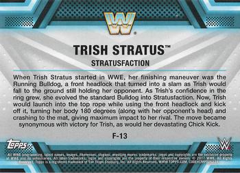 2017 Topps WWE Women's Division - Finishers and Signature Moves #F-13 Trish Stratus Back
