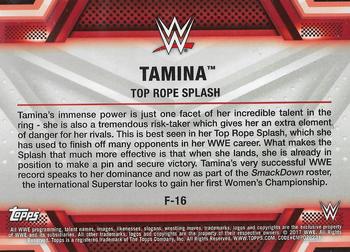 2017 Topps WWE Women's Division - Finishers and Signature Moves #F-16 Tamina Back
