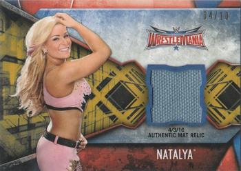 2017 Topps WWE Women's Division - Mat Relics Gold #MR-NAT Natalya Front