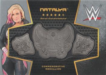 2017 Topps WWE Women's Division - Retired Divas Championship Commemorative Relic Silver #DC-N Natalya Front