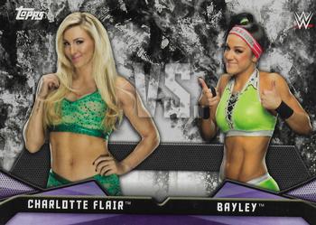 2017 Topps WWE Women's Division - Rivalries #RV-1 Charlotte Flair / Bayley Front