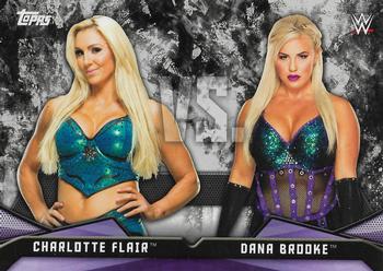 2017 Topps WWE Women's Division - Rivalries #RV-2 Charlotte Flair / Dana Brooke Front