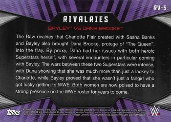 2017 Topps WWE Women's Division - Rivalries #RV-5 Bayley / Dana Brooke Back