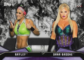 2017 Topps WWE Women's Division - Rivalries #RV-5 Bayley / Dana Brooke Front