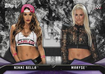 2017 Topps WWE Women's Division - Rivalries #RV-6 Nikki Bella / Maryse Front