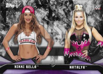 2017 Topps WWE Women's Division - Rivalries #RV-7 Nikki Bella / Natalya Front