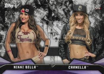 2017 Topps WWE Women's Division - Rivalries #RV-8 Nikki Bella / Carmella Front