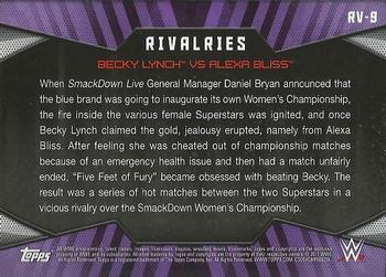 2017 Topps WWE Women's Division - Rivalries #RV-9 Becky Lynch / Alexa Bliss Back