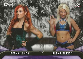 2017 Topps WWE Women's Division - Rivalries #RV-9 Becky Lynch / Alexa Bliss Front