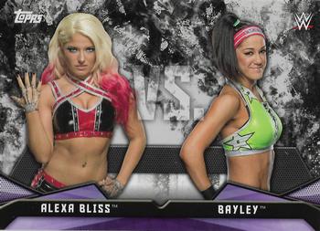 2017 Topps WWE Women's Division - Rivalries #RV-13 Alexa Bliss / Bayley Front