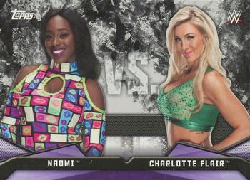 2017 Topps WWE Women's Division - Rivalries #RV-14 Naomi / Charlotte Flair Front