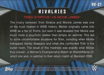 2017 Topps WWE Women's Division - Rivalries #RV-21 Trish Stratus / Mickie James Back