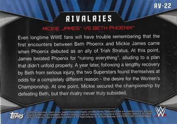 2017 Topps WWE Women's Division - Rivalries #RV-22 Mickie James / Beth Phoenix Back