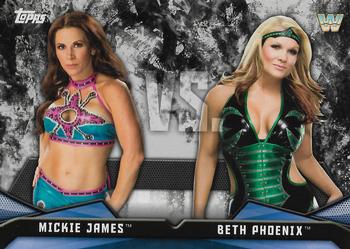 2017 Topps WWE Women's Division - Rivalries #RV-22 Mickie James / Beth Phoenix Front