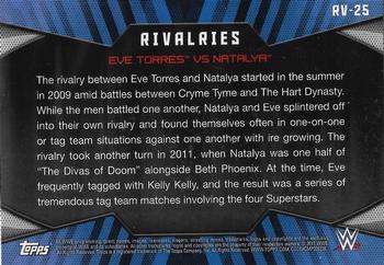 2017 Topps WWE Women's Division - Rivalries #RV-25 Eve Torres / Natalya Back